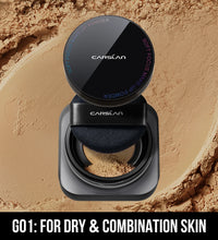 CARSLAN Black Magnetic Loose Setting Powder – Matte, Waterproof, Oil-Control