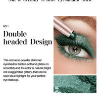 12-Color Matte Eyeshadow Stick – Waterproof & Long-Lasting