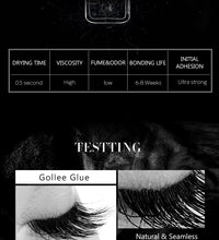 Gollee Fast-Drying Eyelash Extension Glue – 0.5–1s, No Odor, No Irritation