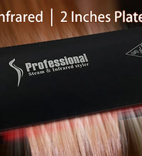 Steam Hair Straightener – Professional Ceramic Flat Iron with Argan Oil Treatment